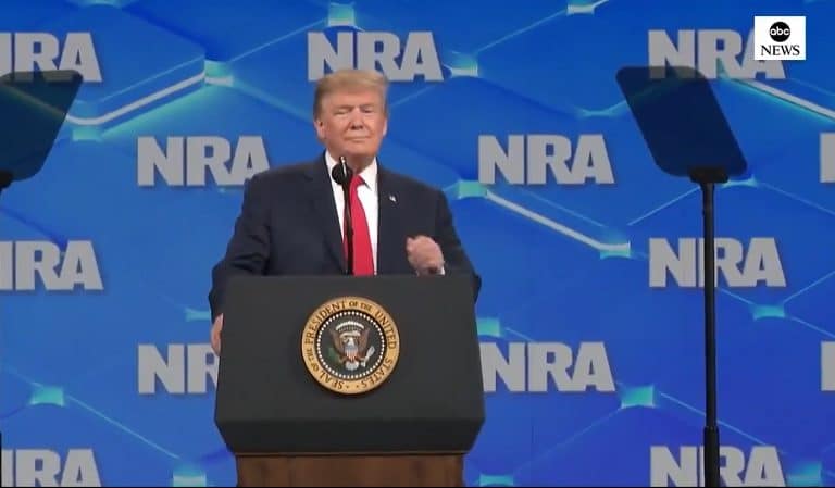 Watch As Audience Member Throws Phone At Trump As He Walks Onstage Watch As Audience Member Throws Phone At Trump As He Walks Onstage
