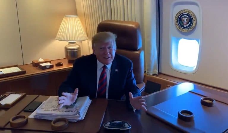 Trump May Have Just Broken The Law After Video Of Him On Air Force One Is Released Trump May Have Just Broken The Law After Video Of Him On Air Force One Is Released