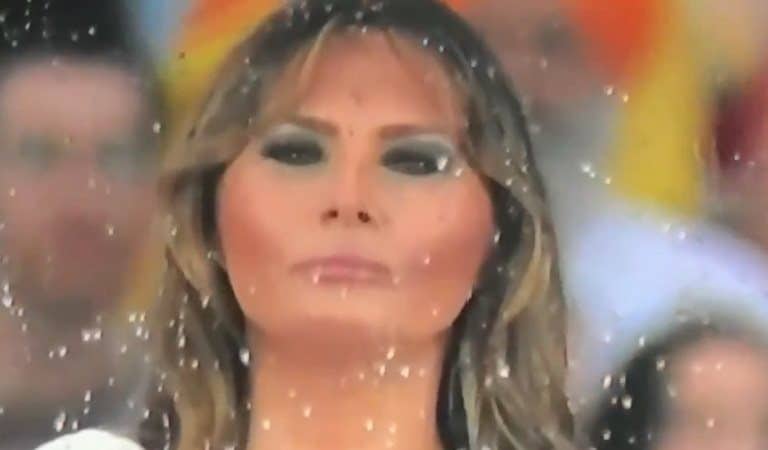Video Footage Showed Melania Looking Disinterested At Trump’s Rally Video Footage Showed Melania Looking Disinterested At Trump’s Rally
