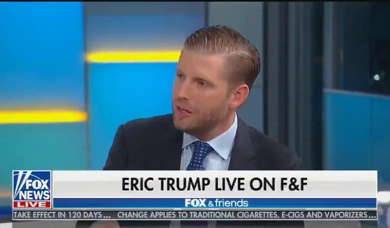 Eric Trump Goes On Fox News To Complain That His Father Is The Real Victim: “He Has To Fight Against These Lunatics” Eric Trump Goes On Fox News To Complain That His Father Is The Real Victim: “He Has To Fight Against These Lunatics”