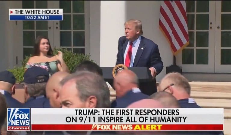 Trump Jokes About Stage Collapsing But “Not Falling Very Far” In Front Of First Responders And Their Families Trump Jokes About Stage Collapsing But “Not Falling Very Far” In Front Of First Responders And Their Families