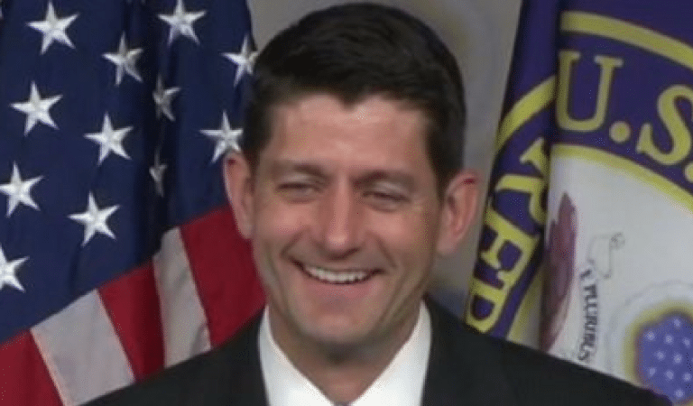 Paul Ryan Laughs Hysterically At Trump-Hitler Joke In Front Of Audience: “It’s funny because it’s true”