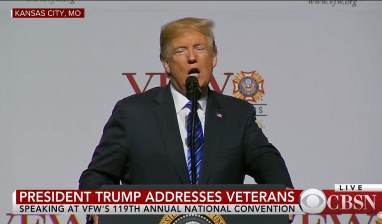 Trump Attacks First Amendment During Latest Speech, VFW Responds By Putting Him In His Place