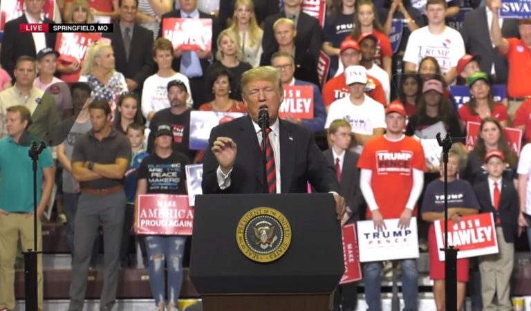 Disgusting Trump Takes Dig At McCain During Latest Rally, Shows No Remorse