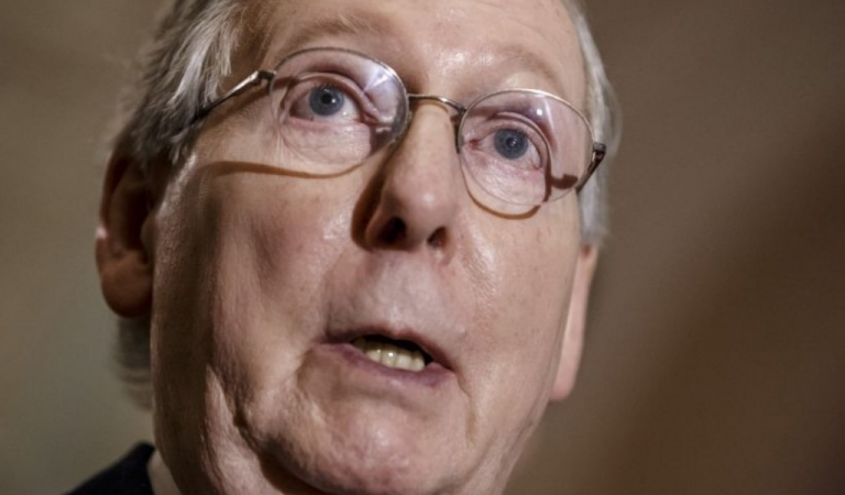 Mitch McConnell Goes To Vote In Kentucky, Gets Brutally Photobombed By One Of His Constituents