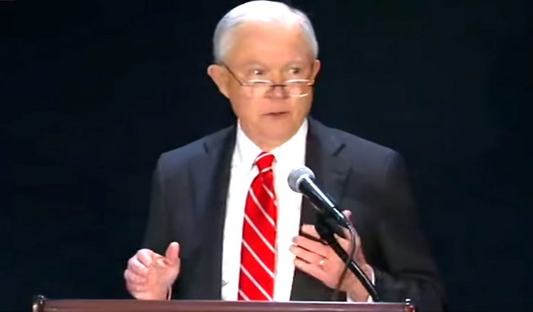 Religious Leader Interrupts Jeff Sessions Mid Sentence With Perfect Statement, Gets Forcibly Removed From Room