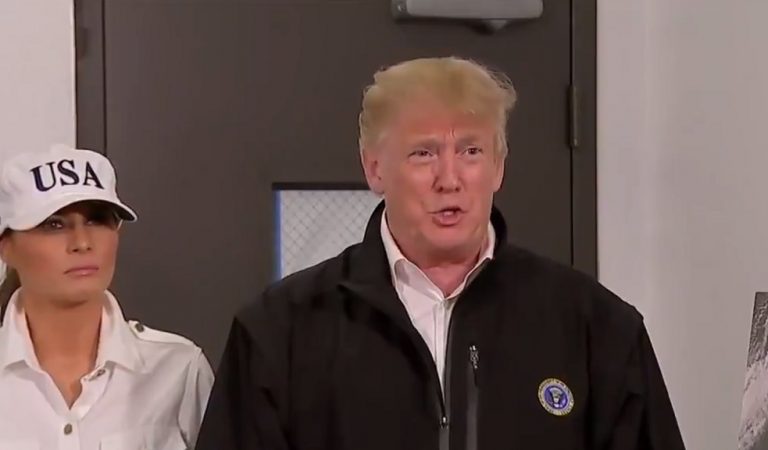 Press Pool Shocked After Trump Makes Inappropriate Comments While Visiting Areas Devastated By Hurricane Michael