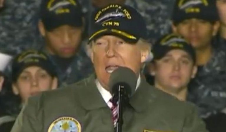 Trump Pretends To Care About Troops With Surprise Visit, America Makes Him Regret It Instantly