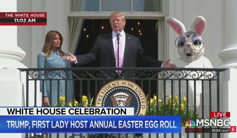 Watch Trump Deliver Ridiculous Speech To Children During Easter Celebration, Scares Everyone