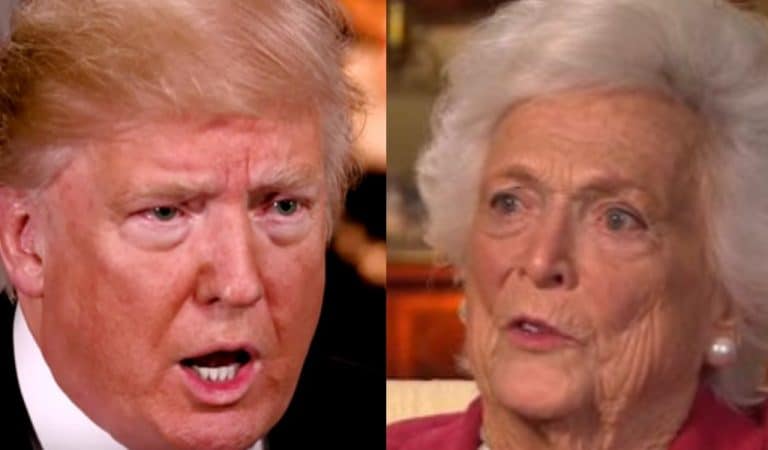 Trump Responds To Barbara Bush’s Criticism, Makes Himself Look Like A Monster