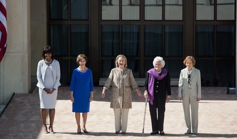 Former First Ladies Made Rare Public Showing, Spoke Out Against Trump