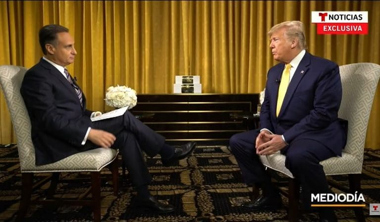 Trump Goes Nuts During Telemundo Interview, Claims He “Works So Hard”
