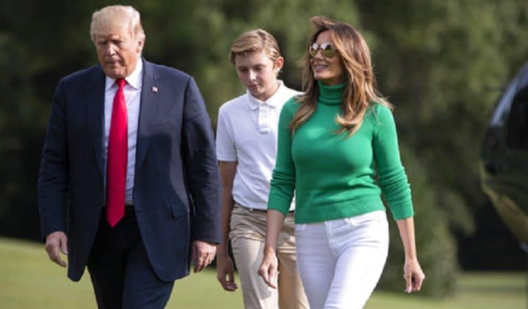 Trump Seems To Briefly Forget Barron Is His Kid During Briefing With Melania, Tells Reporters “She’s Got A Son”