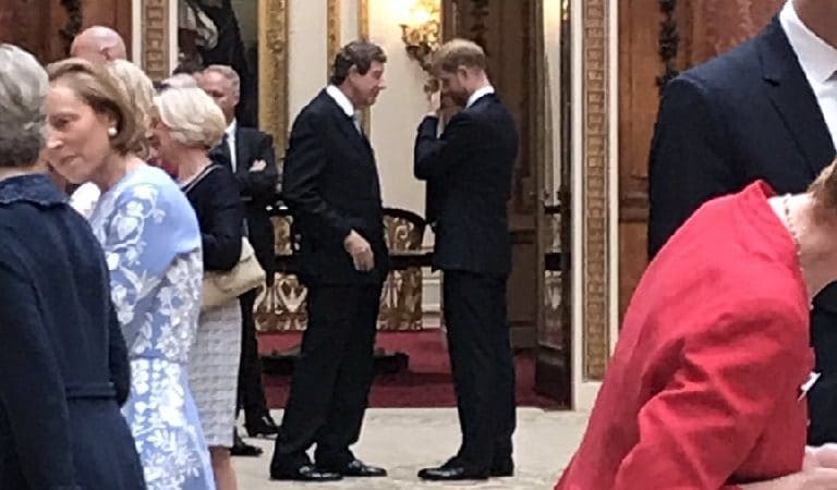 Prince Harry Hangs Back, Looks Miserable Upon Meeting Ivanka During Visit