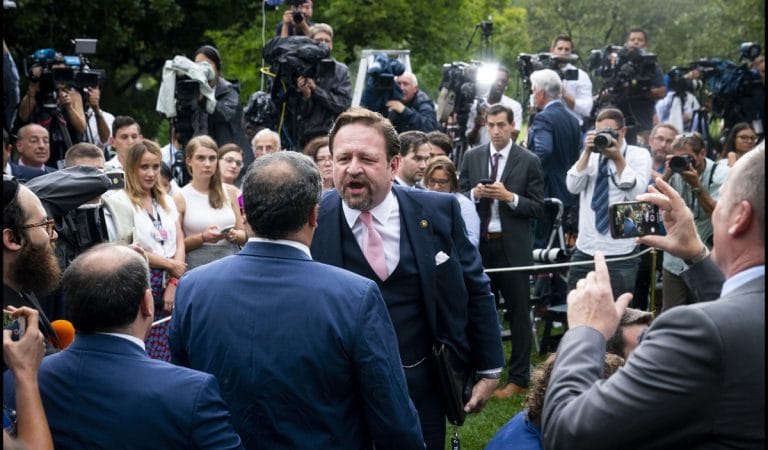 Watch As Trump’s Goons Get Into Fight With Members Of The Press On White House Lawn After POTUS’ Speech