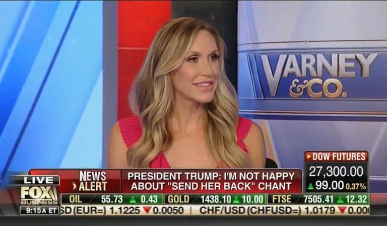 Trump’s Daughter-In-Law Goes On Fox News To Defend Racist Chants, Says It Was Only “A Couple Of People Right There In The Front”
