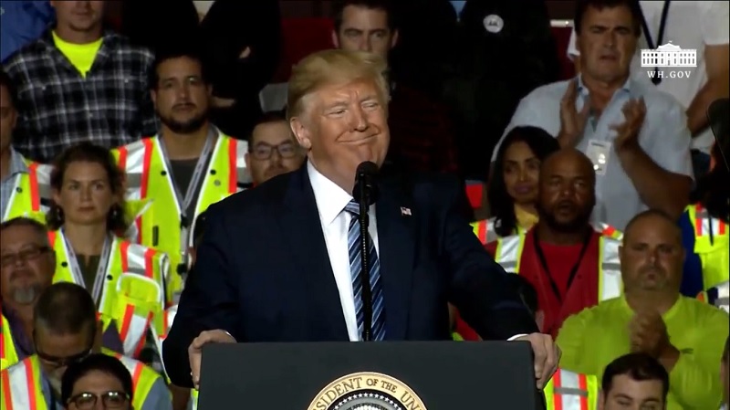Trumpa Shell Trump Speaking At A Shell Plant Tells Executive He Doesn't Know Where ...