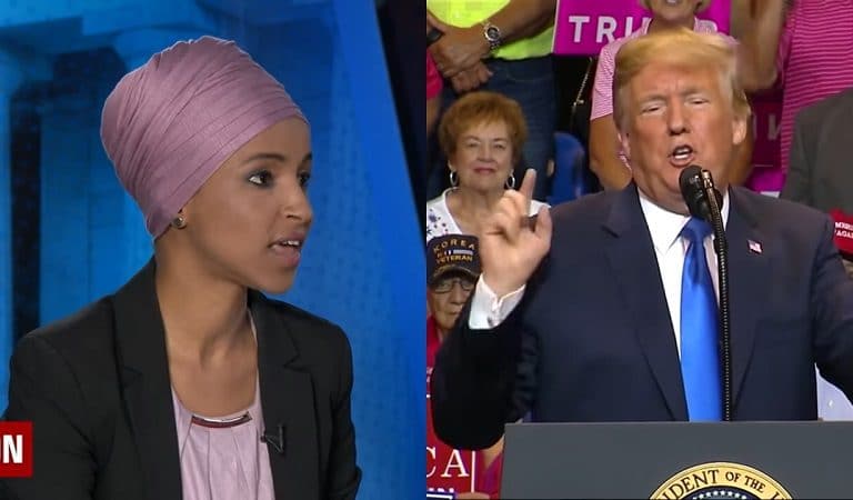 Trump Tweets Now Deleted Video Of Ilhan Omar Claiming She “Partied” On 9/11, Omar Fires Back: POTUS Is Putting “My Life At Risk”