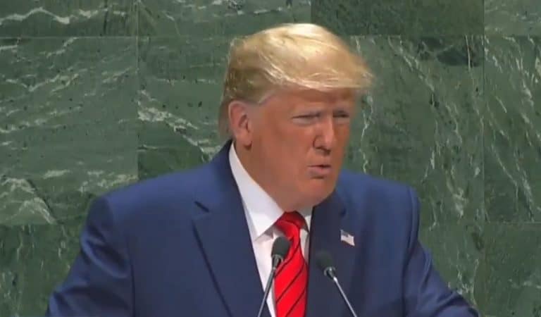 Watch As Trump’s Secretary Of Commerce Appears To Fall Asleep During Trump’s UN Speech