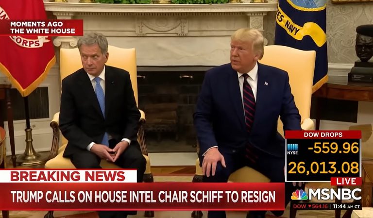 Watch As Finland’s President Swats Trump’s Hand Away From His Leg During Oval Office Meeting